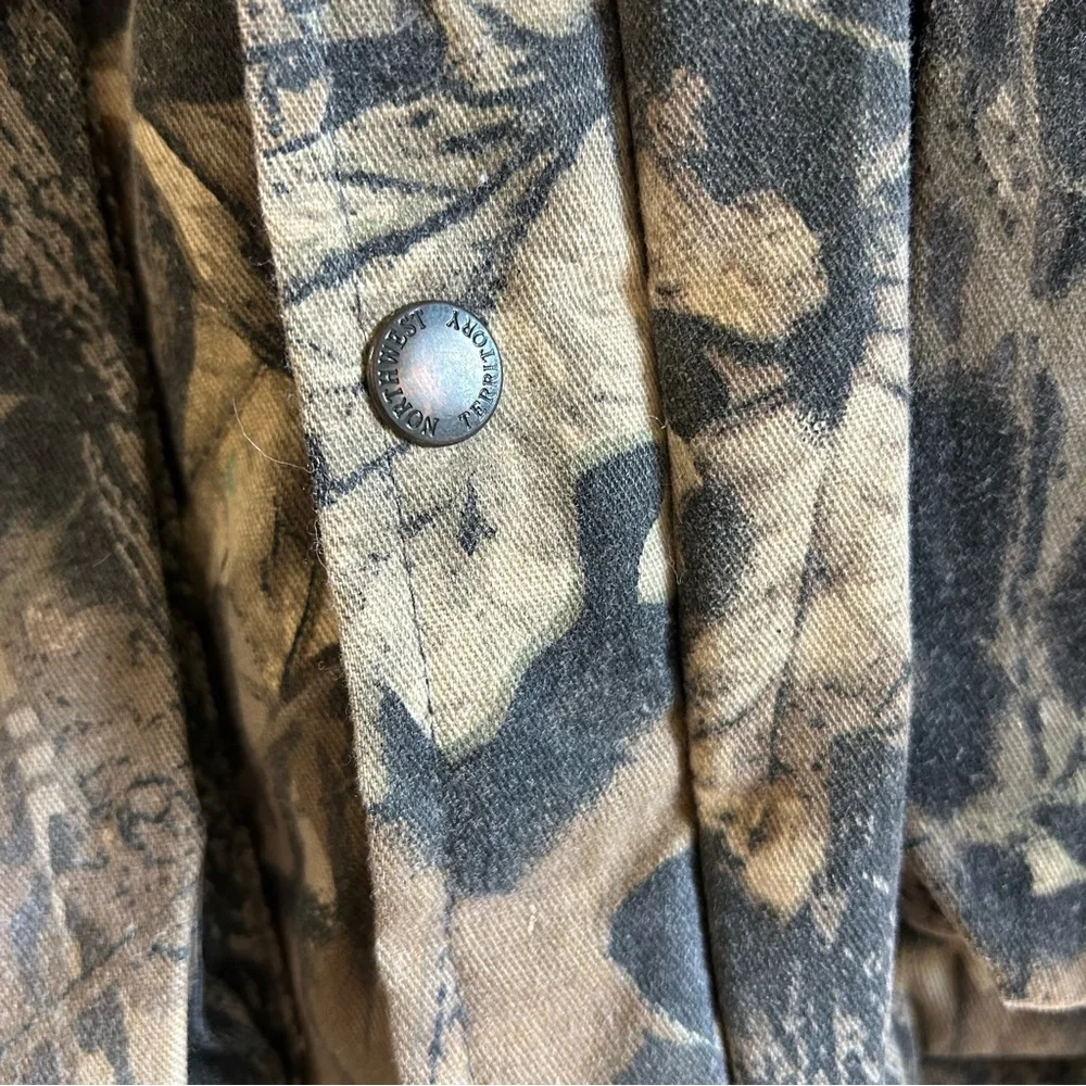 Mossy Oak Breakup Camouflage Brown Northwest Territory Large Bomber Jacket‎